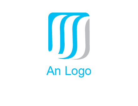 letter M waves logo