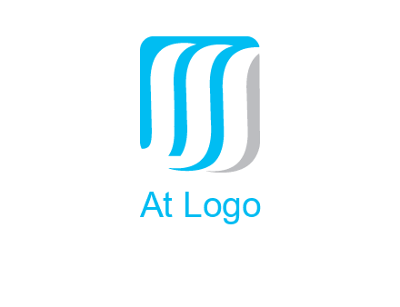 letter M waves logo