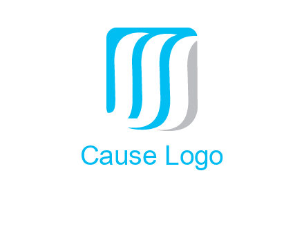 letter M waves logo