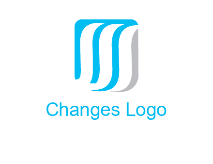 letter M waves logo