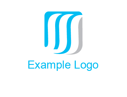 letter M waves logo