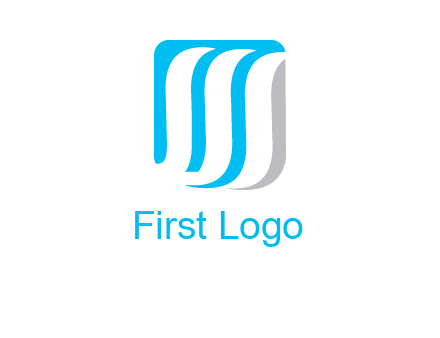 letter M waves logo