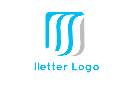 letter M waves logo