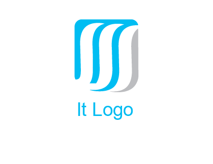 letter M waves logo