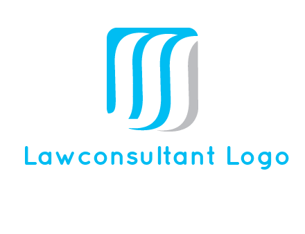 letter M waves logo