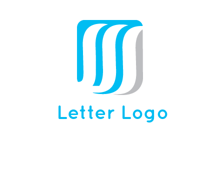 letter M waves logo