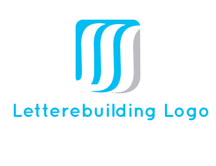 letter M waves logo