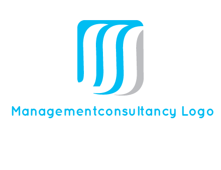 letter M waves logo
