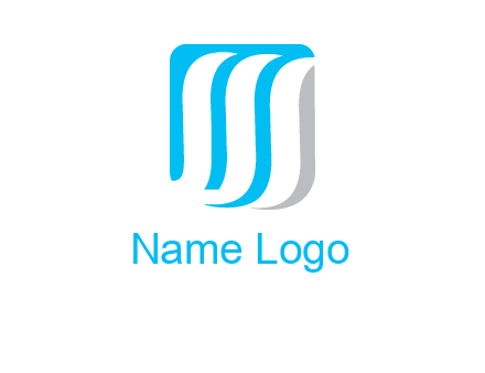 letter M waves logo