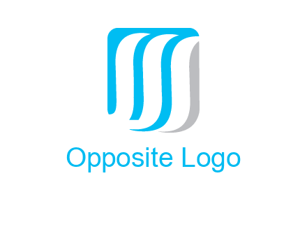 letter M waves logo