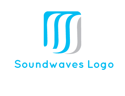 letter M waves logo