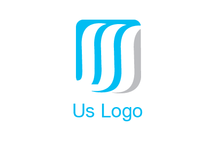 letter M waves logo