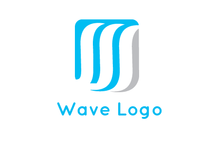 letter M waves logo
