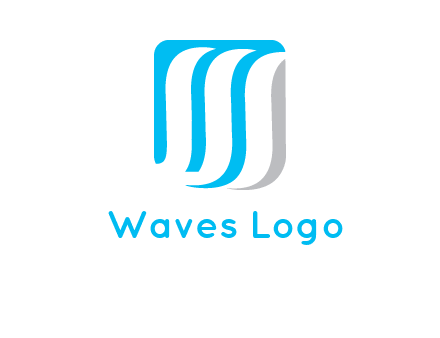 letter M waves logo