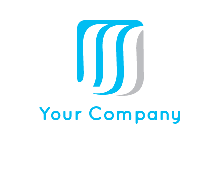 letter M waves logo