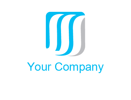 letter M waves logo
