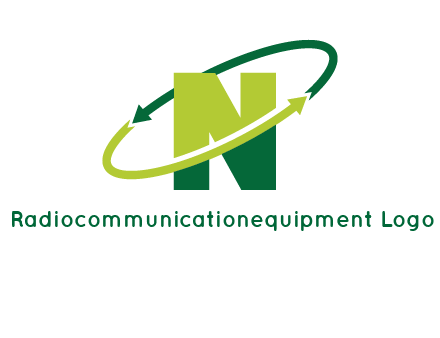 recycle letter N logo