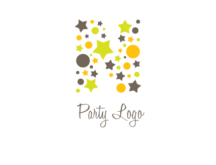 party letter N logo