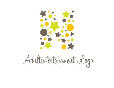 party letter N logo