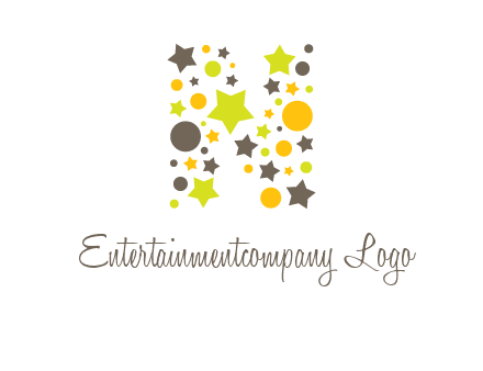 party letter N logo
