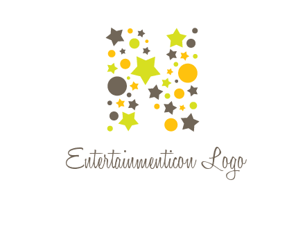 party letter N logo