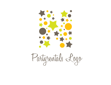 party letter N logo