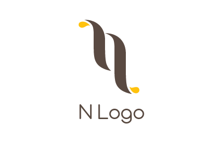 two swooshes letter N logo