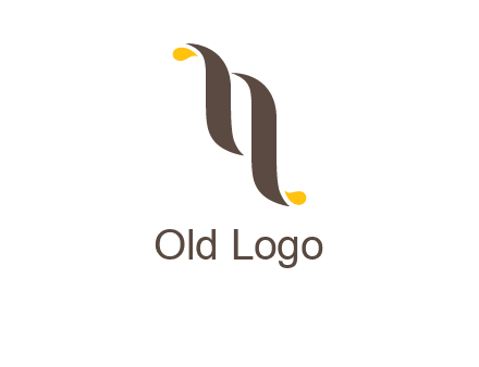 two swooshes letter N logo