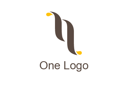 two swooshes letter N logo