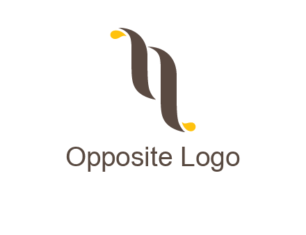 two swooshes letter N logo