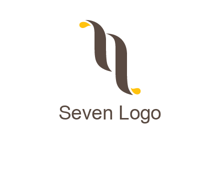 two swooshes letter N logo