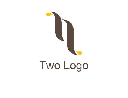 two swooshes letter N logo