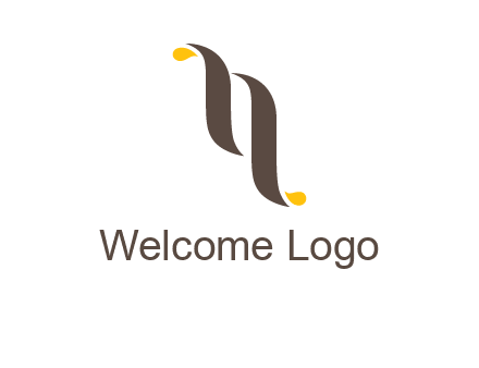 two swooshes letter N logo