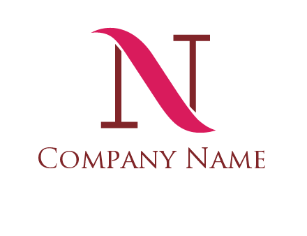 wave on letter N logo