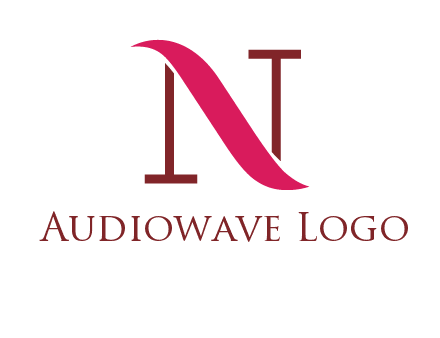 wave on letter N logo