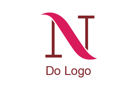 wave on letter N logo