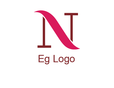 wave on letter N logo