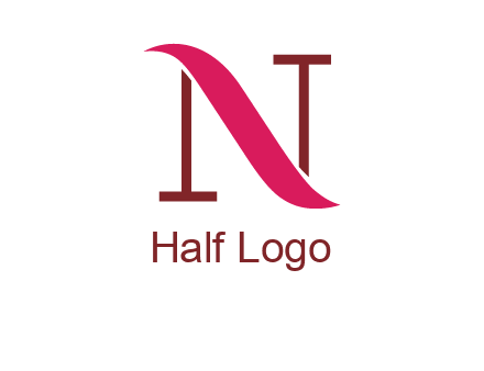wave on letter N logo