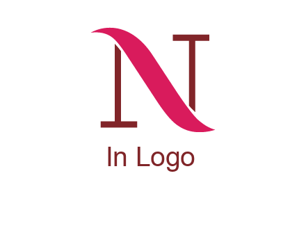 wave on letter N logo