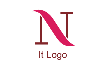 wave on letter N logo