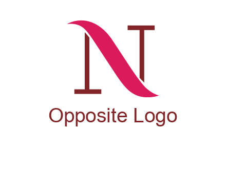 wave on letter N logo