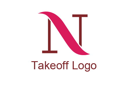 wave on letter N logo