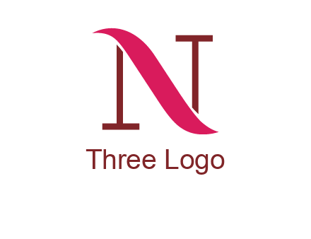wave on letter N logo