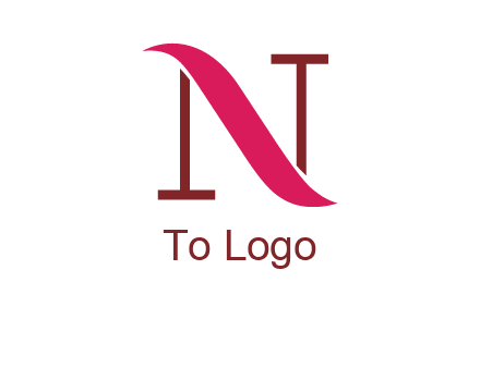 wave on letter N logo