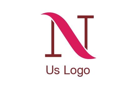wave on letter N logo