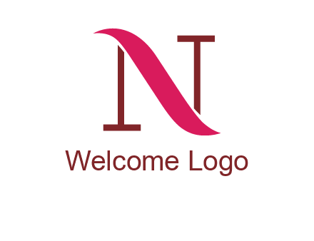 wave on letter N logo