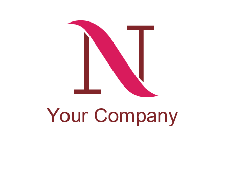 wave on letter N logo