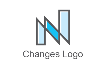 geometric Letter N logo