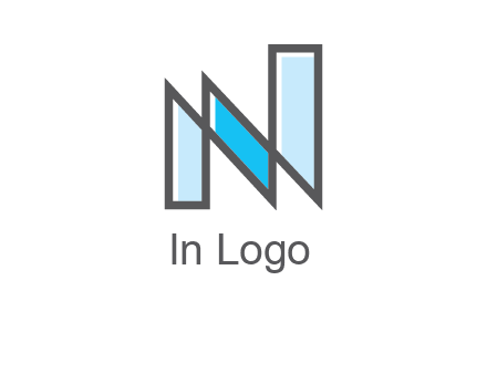 geometric Letter N logo