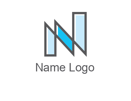 geometric Letter N logo